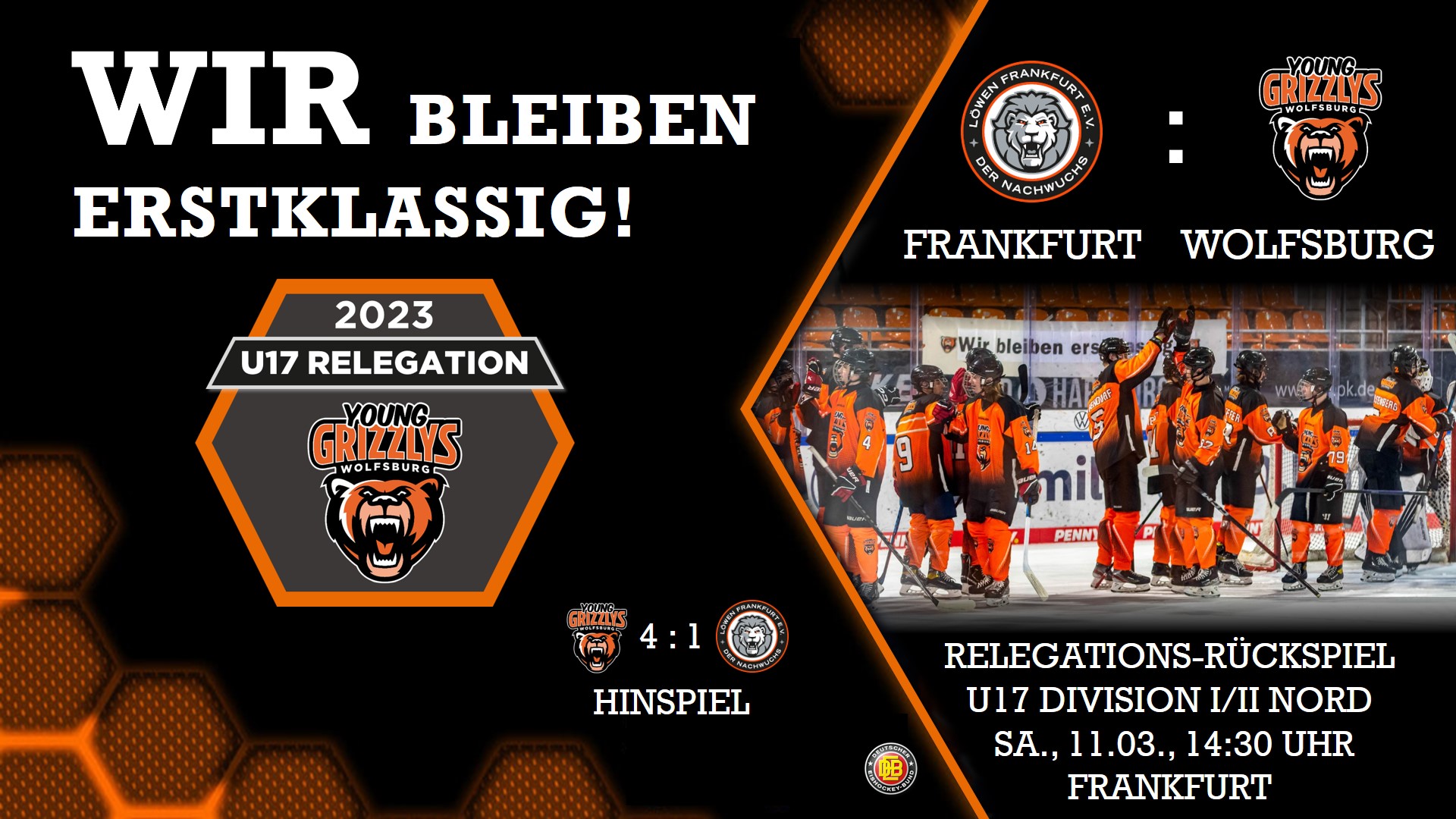 Relega­tions-Rückspiel der U17 in Frankfurt